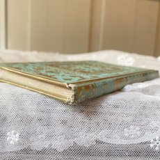 画像3: 鮮やかな水色にゴールドの箔押し　小さなフランス古書 (3)